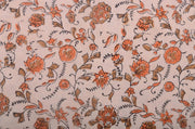 Indian Cotton Block Print Fabric by the Yard -Sewing and Quilting Fabric - Rohiyaan